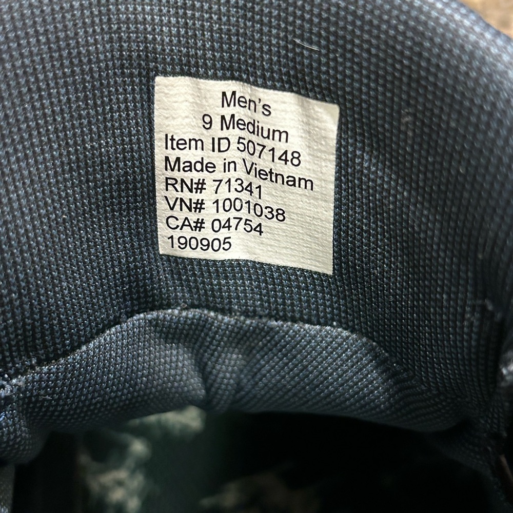 L.L. Bean Mens Dark Gray Mountainside TEK 2.5 Waterproof High-Top Boots, Size 9M - Picture 13 of 14